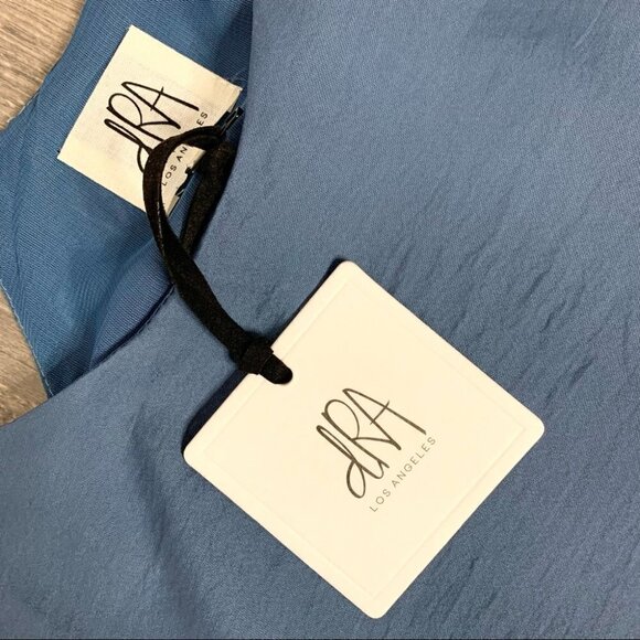 Anthropologie dRA Sham Top Slate Blue Camisole Peplum Racer back Crepe Size XS - Picture 11 of 13